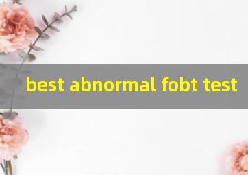 best abnormal fobt test